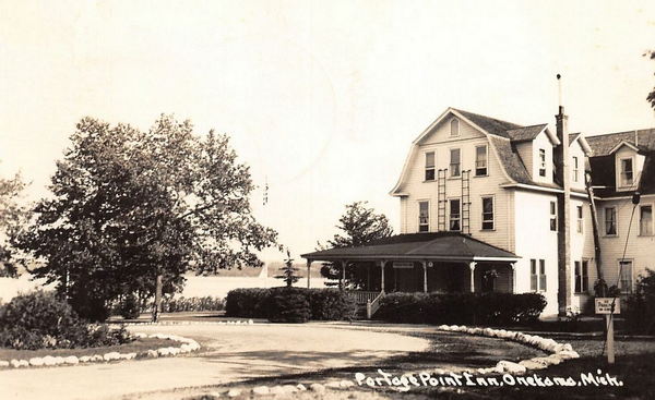 Portage Point Resort (Portage Point Inn) - Vintage Postcard (newer photo)
